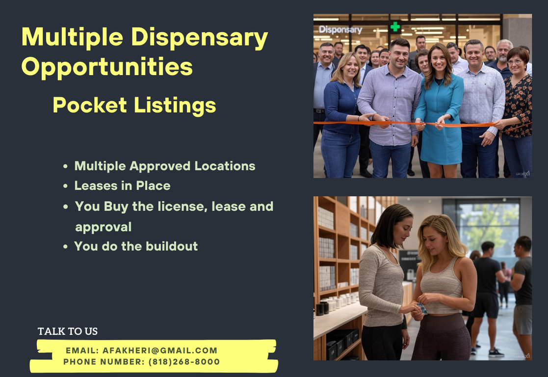 Multiple dispensary opportunities