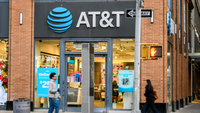 AT&T storefront, one of over 100 tenant representation leases